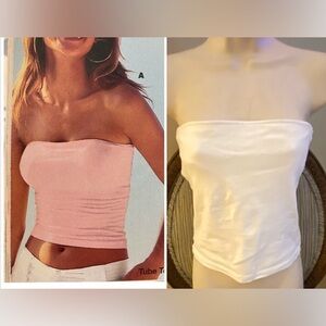 Moda International White Strapless Bra Top